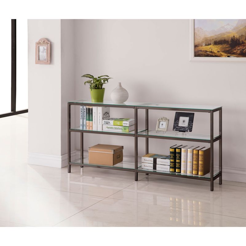 Kate 2-tier Bookcase Black Nickel