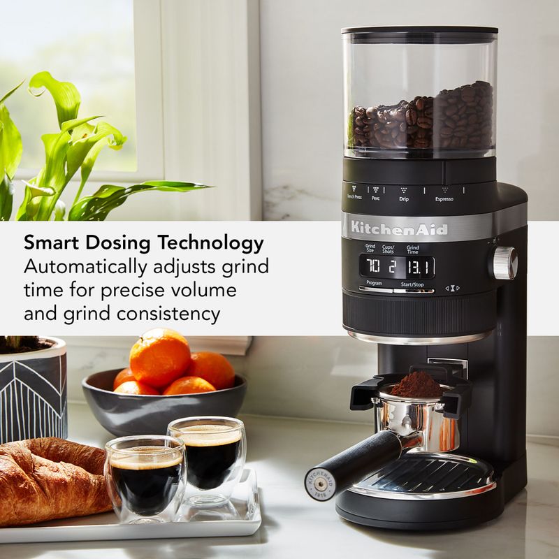 KitchenAid Burr Coffee Grinder in Black Matte