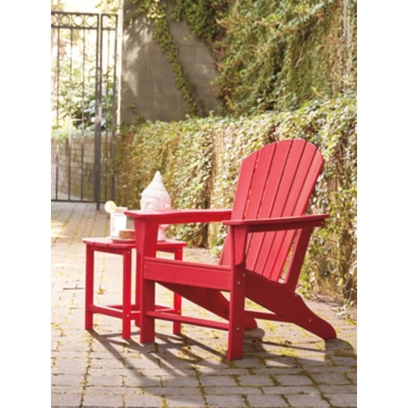 Red Sundown Treasure Adirondack Chair