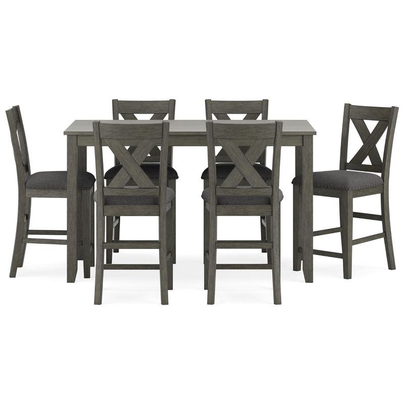 Caitbrook Counter Height Dining Table and Bar Stools (Set of 7)