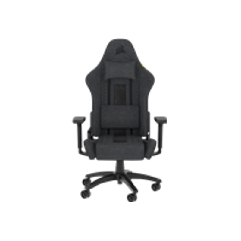 CORSAIR TC100 RELAXED - gaming chair - nylon steel frame soft fabric - black/gray