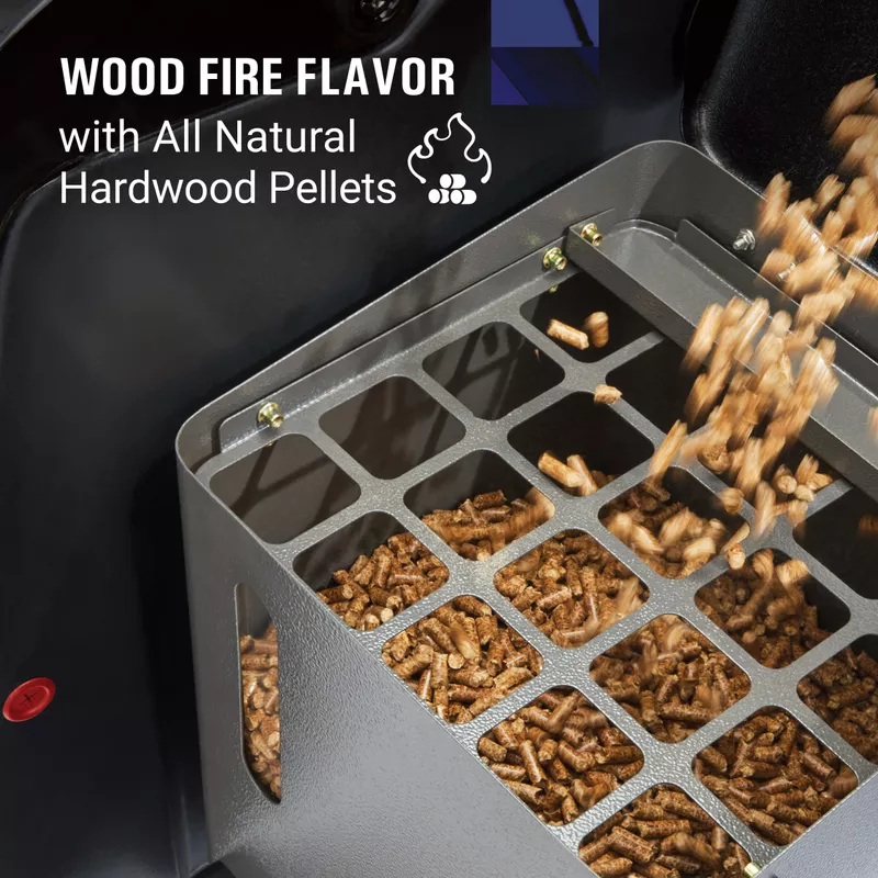 Coleman Cookout 700 Pellet Grill with 690-Sq. In. Total Cooking Surface, Black