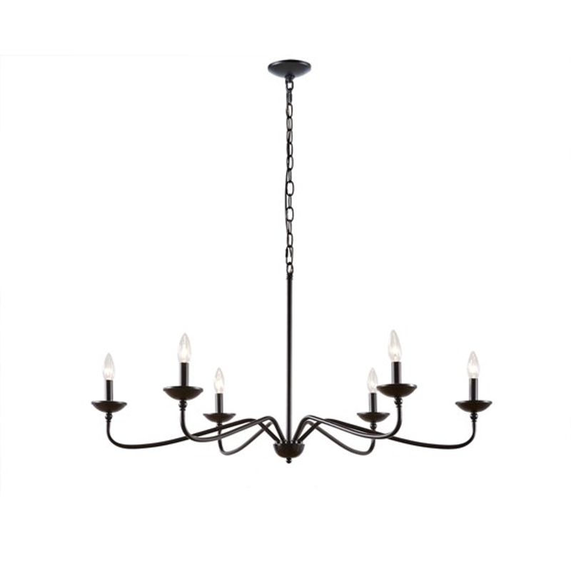 Brighton 6-Light Farmhouse Metal Chandelier