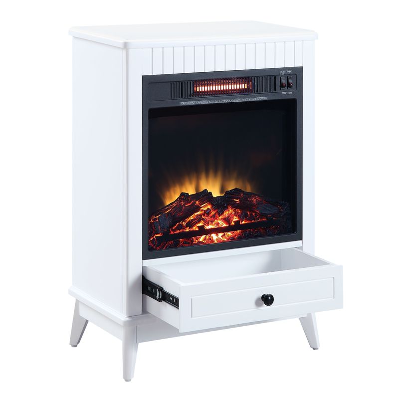 ACME Hamish Fireplace, White Finish