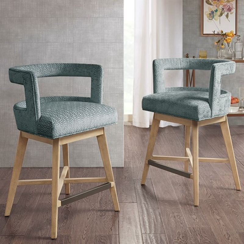 Grey Glenwood Swivel Counter Stool
