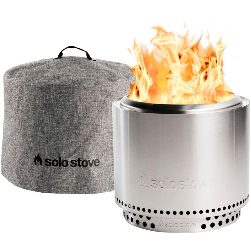 Solo Stove - Bonfire + Stand & Shelter 2.0 Bundle - Stainless Steel