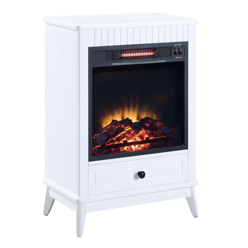 ACME Hamish Fireplace, White Finish