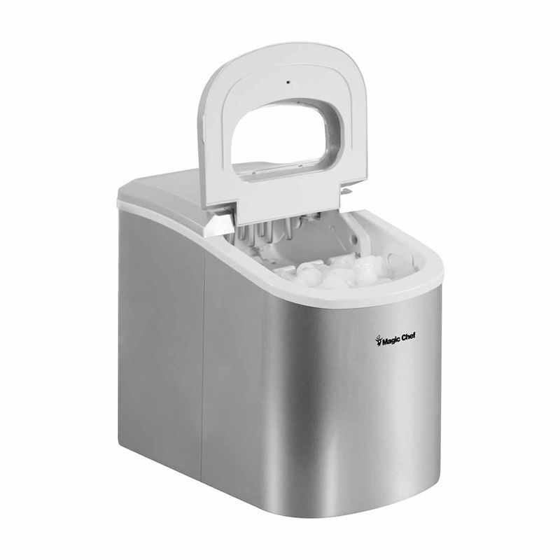 Magic Chef 27 lb. Silver Countertop Ice Maker