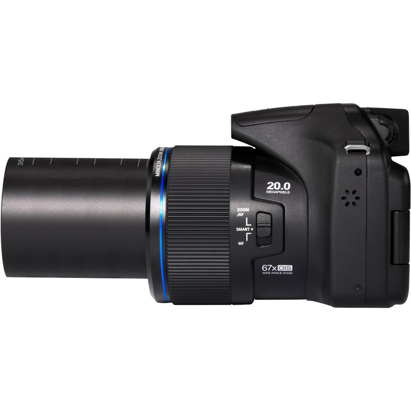 Minolta - ProShot MN67Z 20.0 Megapixel Bridge Camera with 67x Optical Zoom Lens - Black