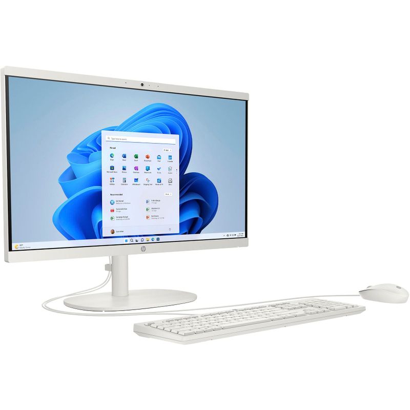 HP - 21.5" Full HD All-in-One - Intel Celeron - 4GB Memory - 128GB SSD - Cashmere White