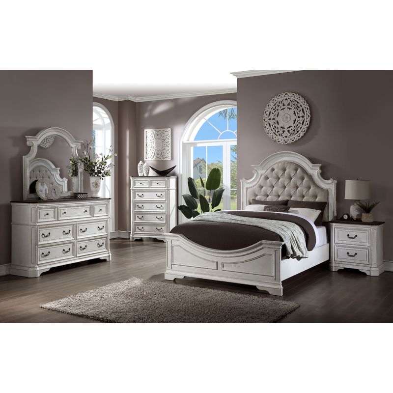 ACME Florian Mirror, Antique White