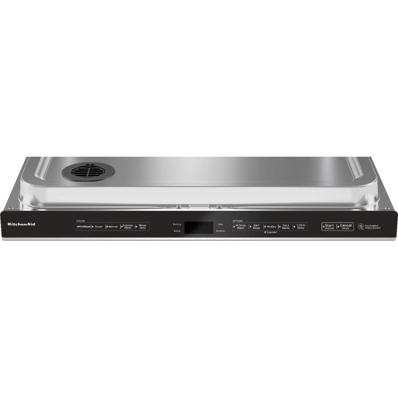 KitchenAid - 24" Top Control Built-In Stainless Steel Tub Dishwasher with 3rd Rack, 360 Max Jets, 44 dBA - Stainless Steel