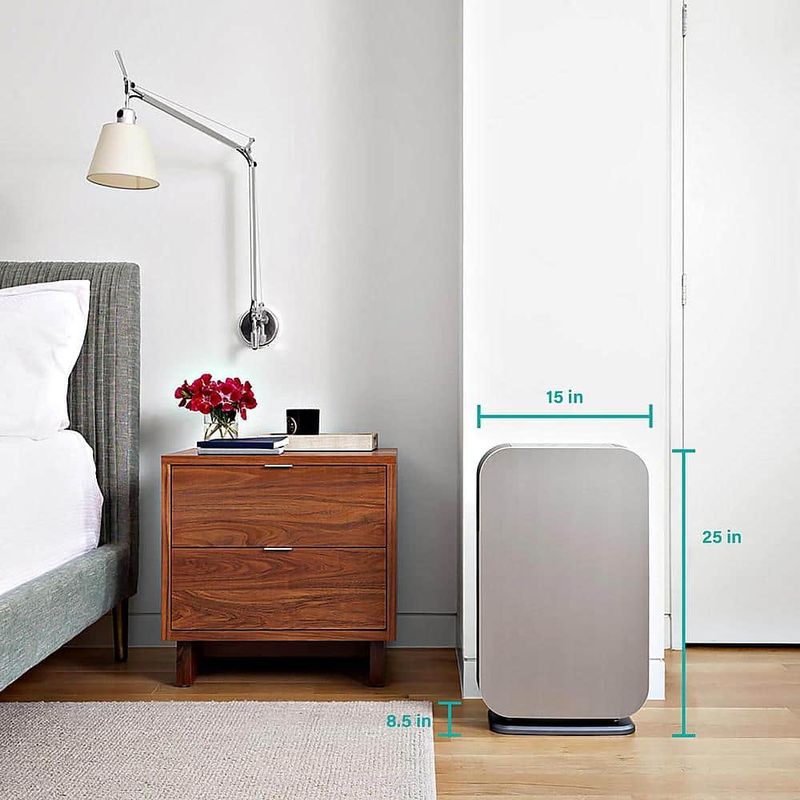 Alen - BreatheSmart 45i 800 SqFt Air Purifier with Fresh HEPA Filter for Allergens, Dust, Odors & Smoke - White