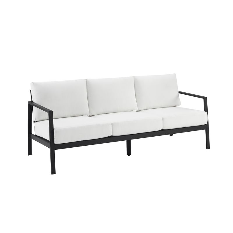 Albin Aluminum Outdoor 3 Seater Sofa White