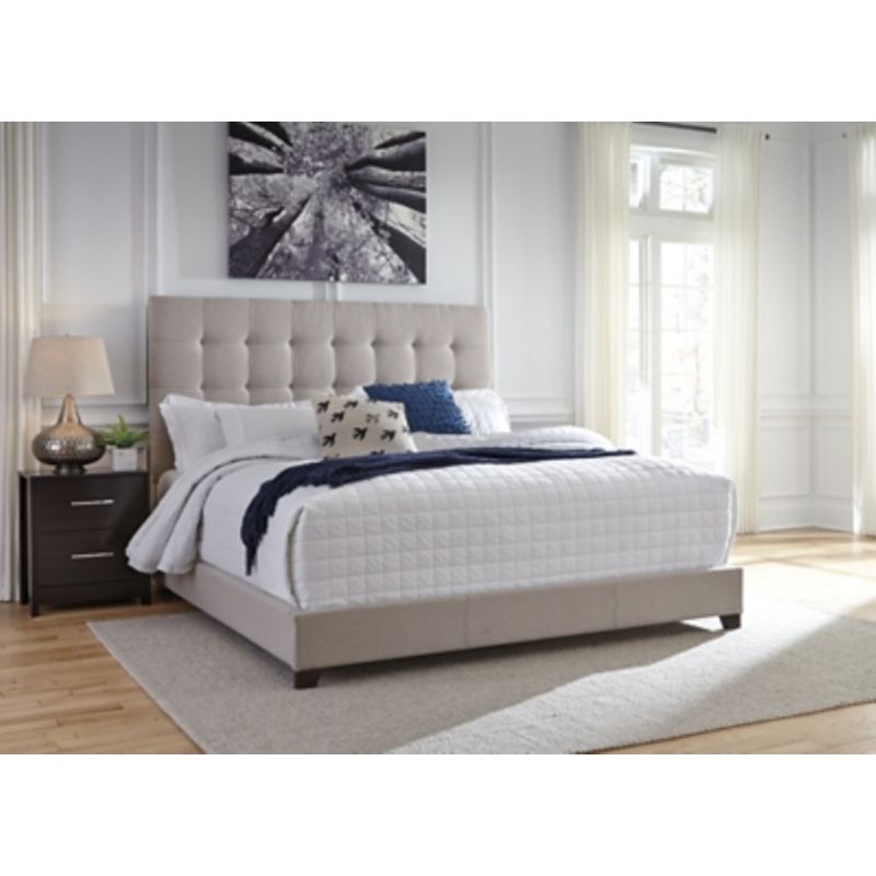 Beige Dolante Queen Upholstered Bed