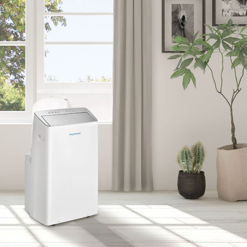 Keystone - 14,000 BTU ASHRAE/12,000 BTU DOE Portable Inverter Air Conditioner with Remote Control