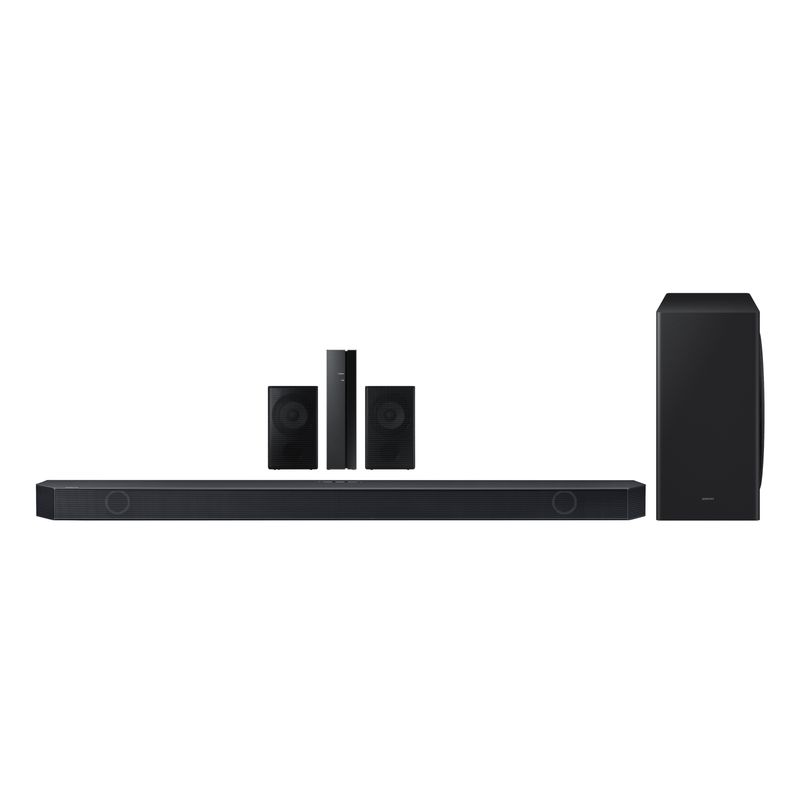 Samsung - Q-Series 9.1.2 Channel Q910D Dolby Atmos Soundbar + Rear Speakers