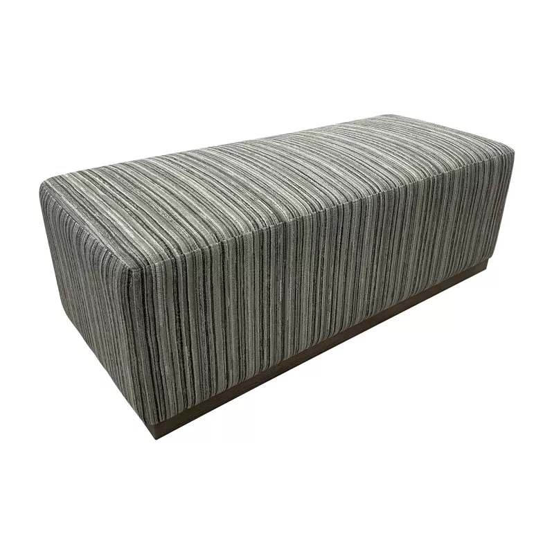 Stripe/Multi Bench/Cocktail Ottoman With Table