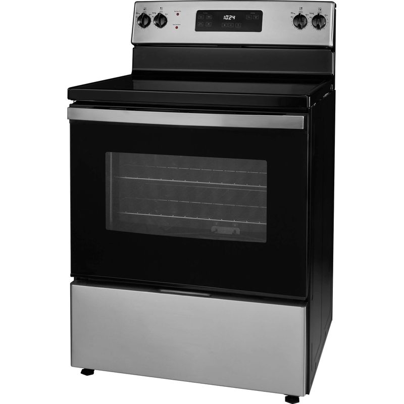 Insignia&trade; - 5 Cu. Ft. Freestanding Electric Range - Stainless Steel/Black