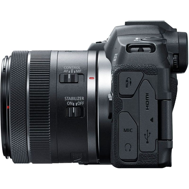 Canon - EOS R8 4K Video Mirrorless Camera with RF24-50mm f/4.5-6.3 IS STM Lens - Black