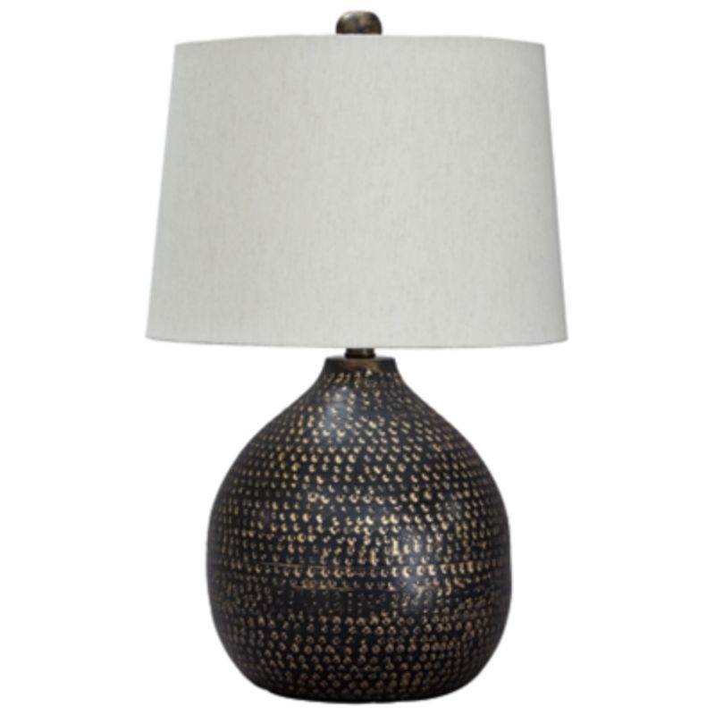 Black/Gold Finish Maire Metal Table Lamp (1/CN)