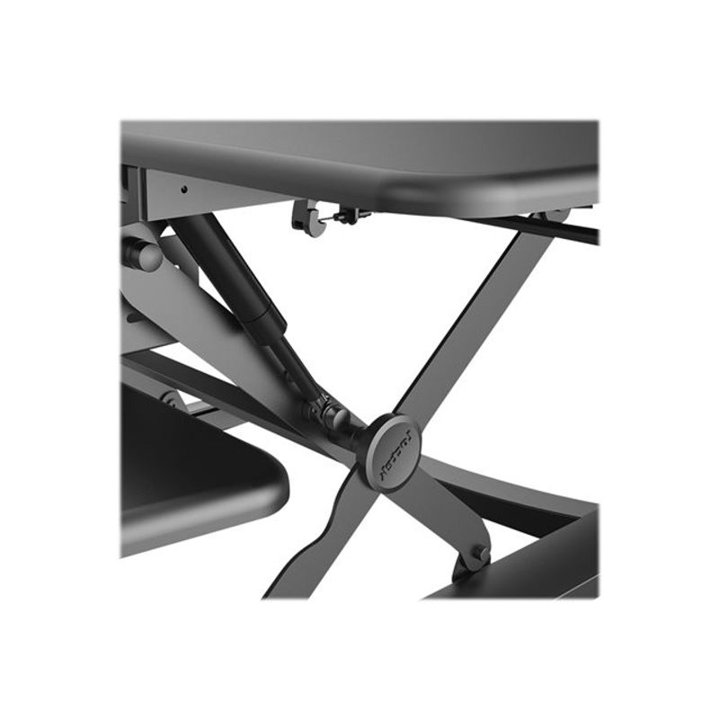 FlexiSpot M4B - standing desk converter - corner - black