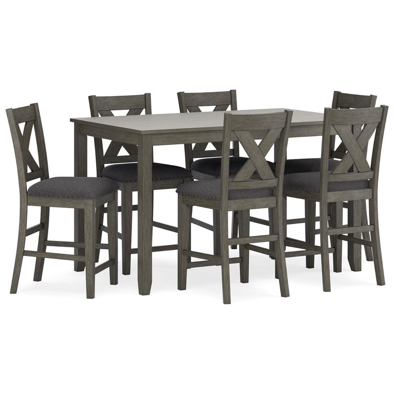 Caitbrook Counter Height Dining Table and Bar Stools (Set of 7)