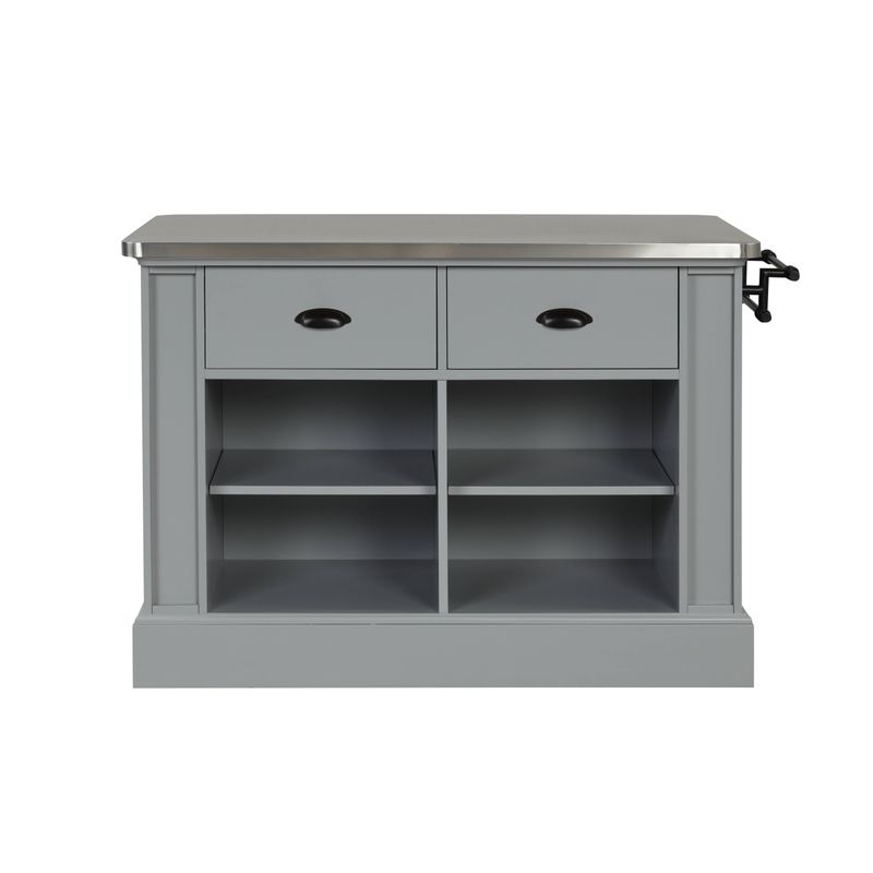 ACME Urrur Kitchen Island, Gray Finish