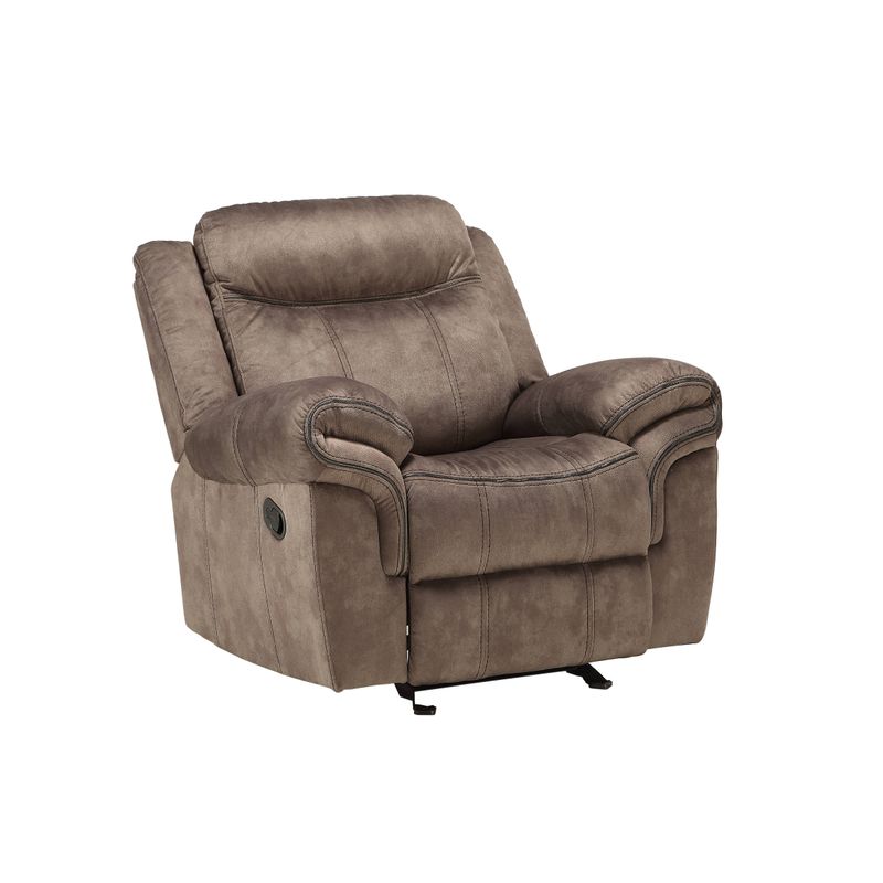 ACME Zubaida Motion Glider Recliner, Two Tone Chocolate Velvet