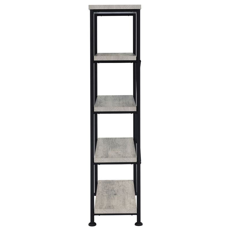 Analiese 4-shelf Bookcase Grey Driftwood