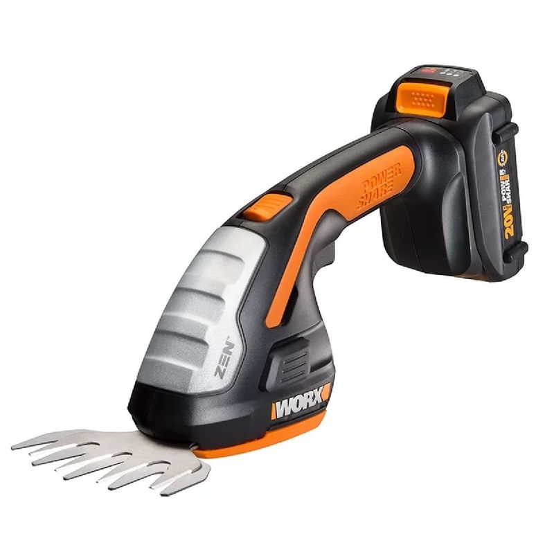 WORX - 20V Power Share Cordless 8" 2-in-1 Hedge Trimmer - Black