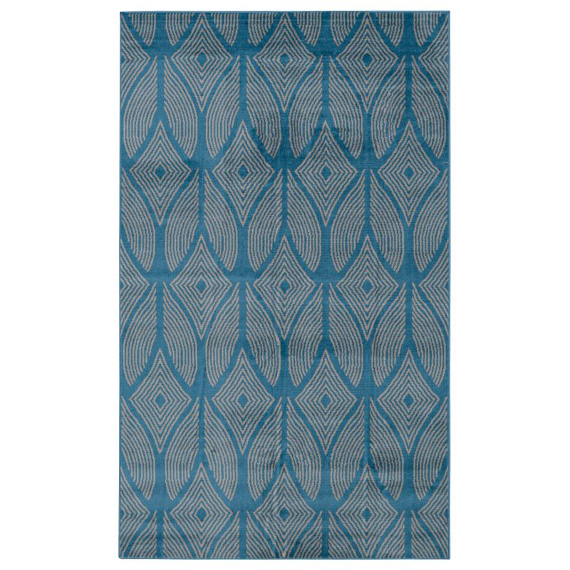 Chaney Blue And Light Gray 4.3X7.3 Area Rug