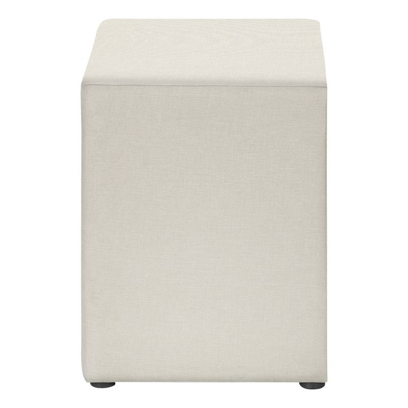 Bedroom Accent/ Nightstand/ End/ Side/ Lamp/ Storage Drawer/ Bedroom/ Upholstered/ Linen Look/ Beige/ Transitional