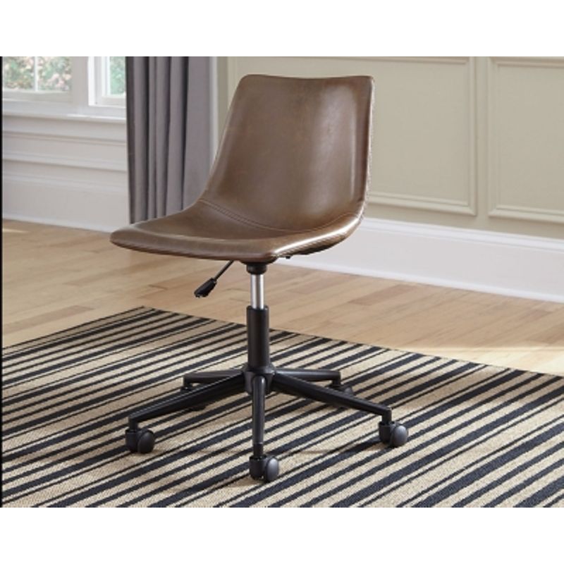 Brown Office Chair Program Home Office Swivel Desk Chair