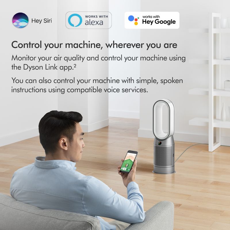 Dyson - HP07 Hot + Cool Purifying Fan White/Silver