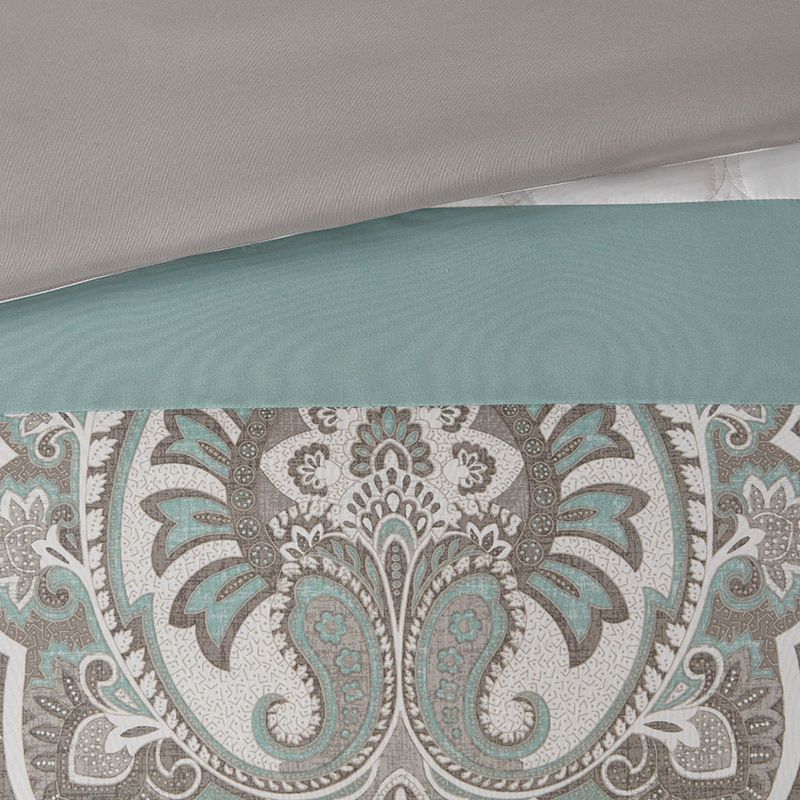 Seafoam Shawnee 8 Piece Comforter Set Cal King