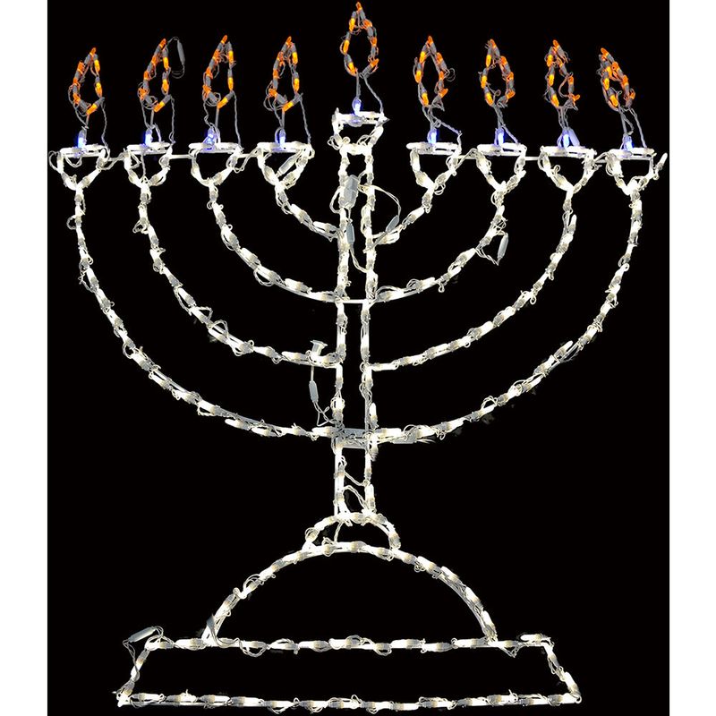 45"H LED 9-Light Menorah, 297 Bulbs
