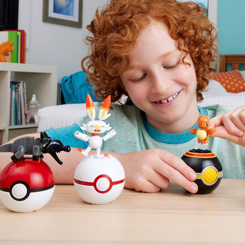 Mega Construx - Pokemon Fire-Type Trainer Team (4-Pack)