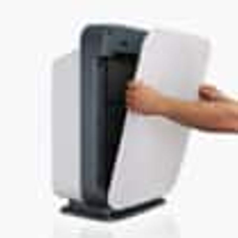 Alen - BreatheSmart 75i 1300 SqFt Air Purifier with Fresh HEPA Filter for Allergens, Dust, Odors & Smoke - Weathered Gray