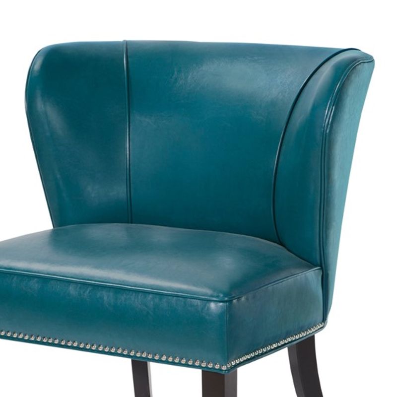 Blue Hilton Armless Accent Chair