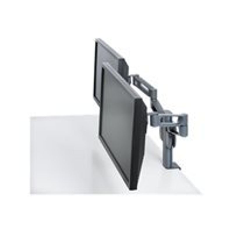 Kensington SmartFit Dual Monitor Arm Mount mounting kit - for 2 LCD displays - dark gray