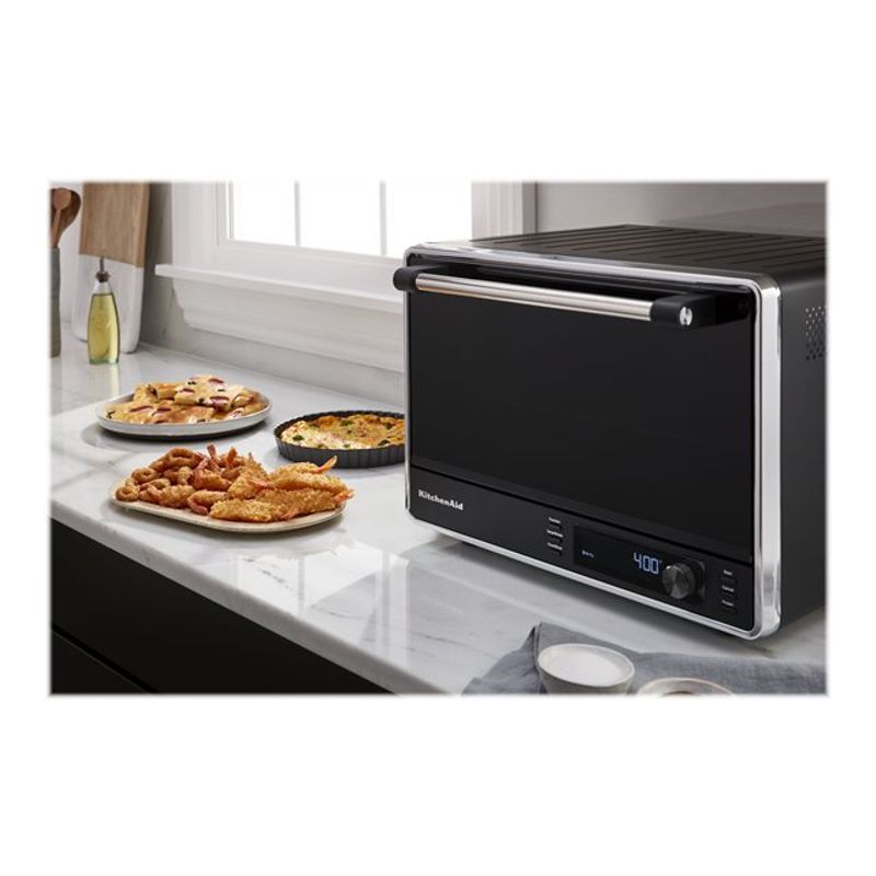 KitchenAid - Dual Convection Countertop Oven with Air Fry and Temperature Probe - KCO224 - Black Matte