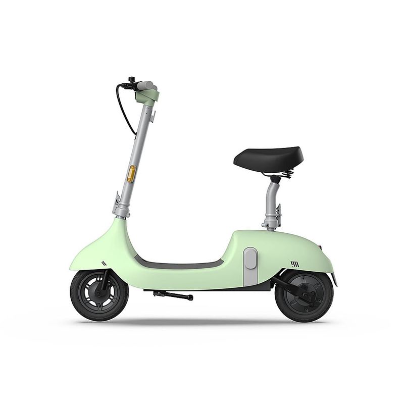 OKAI - Ceetle Pro Electric Scooter with Foldable Seat w/35 Miles Operating Range 15.5mph Max Speed - Green