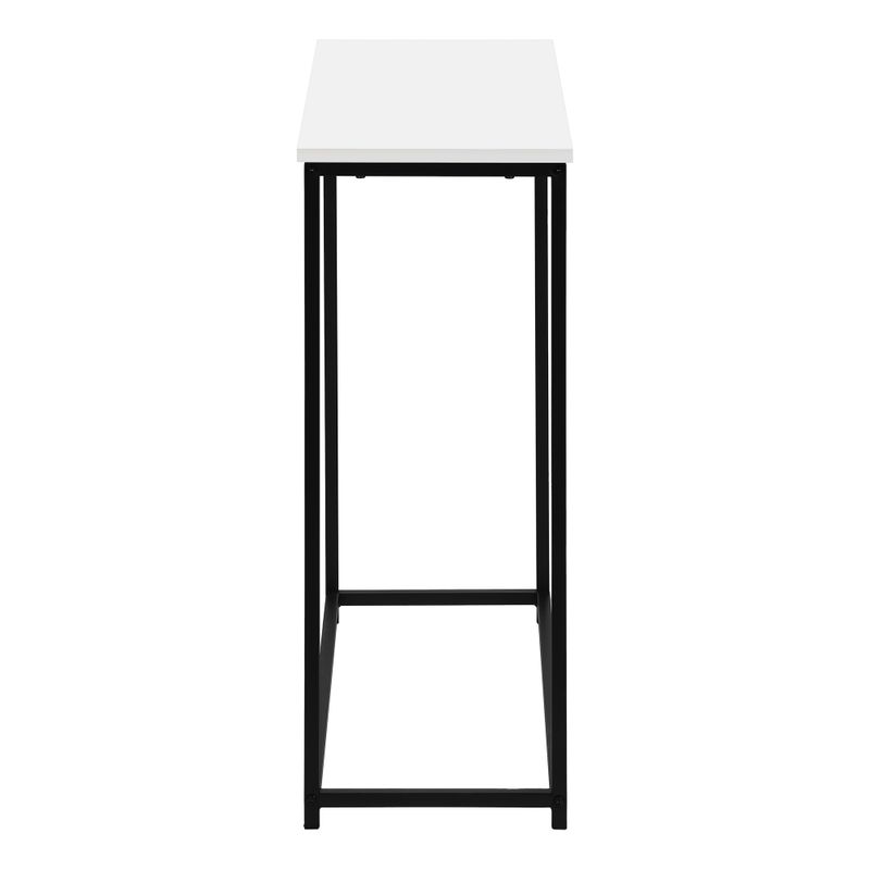 Accent Table/ Console/ Entryway/ Narrow/ Sofa/ Living Room/ Bedroom/ Metal/ Laminate/ White/ Black/ Contemporary/ Modern