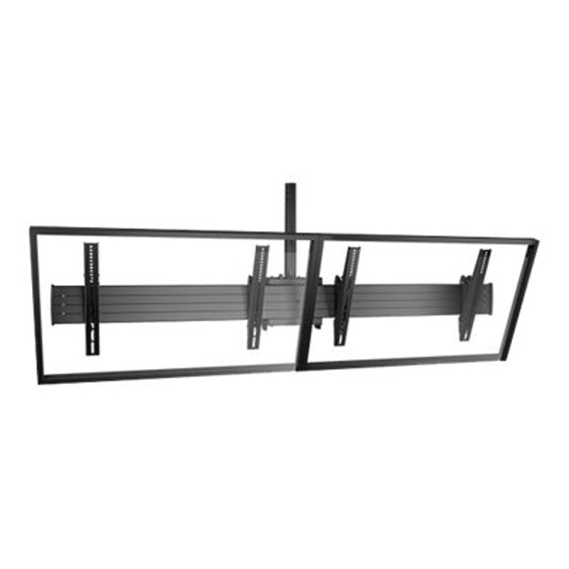 Chief Fusion LCM2x1U mounting kit - for 2 LCD displays - black