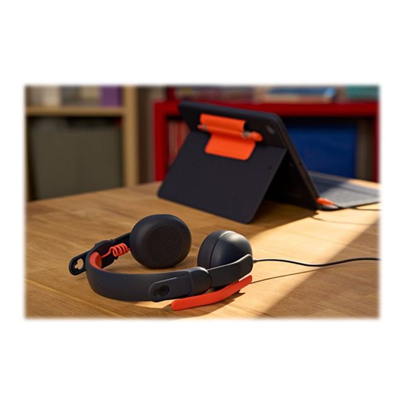 Logitech Zone Learn Over-Ear Wired Headset for Learners USB-A - headphones with mic - replacement