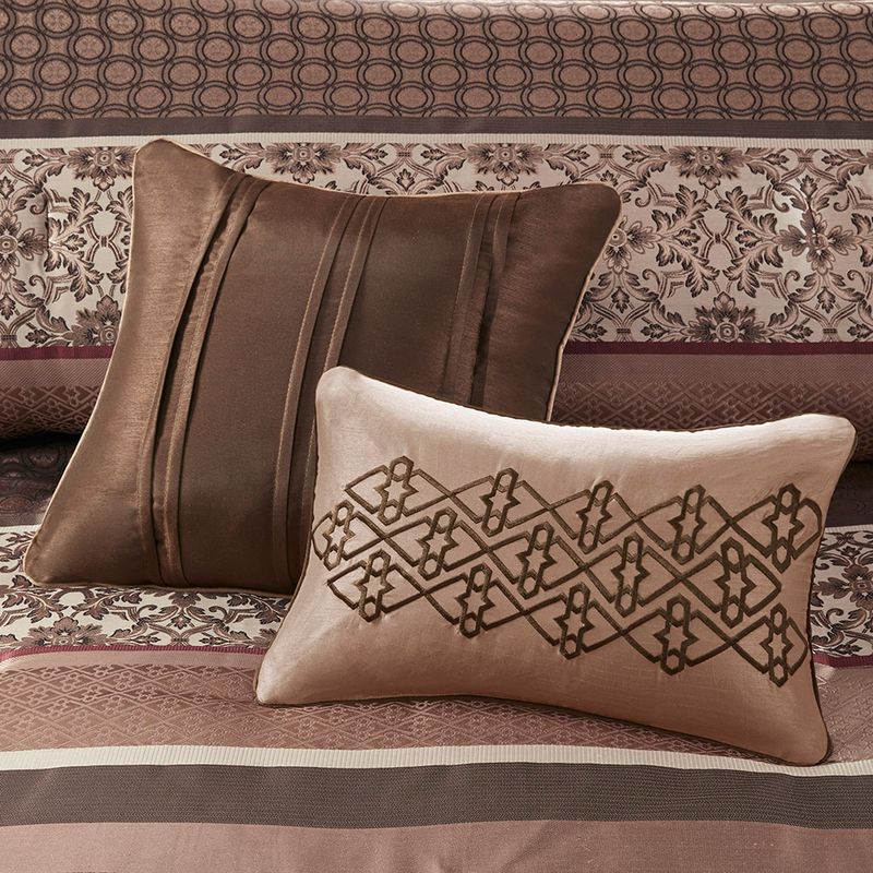 Red Princeton 7 Piece Comforter Set King