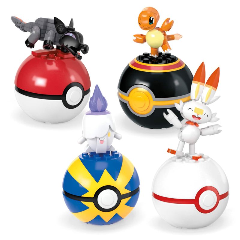 Mega Construx - Pokemon Fire-Type Trainer Team (4-Pack)