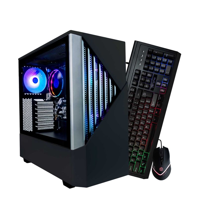 Periphio Reaper Gaming PC Computer  AMD Ryzen 5 5600G  Radeon Vega 7 Graphics  1TB Solid State (SSD)  16GB DDR4 RAM  Windows 11  RGB Gaming 