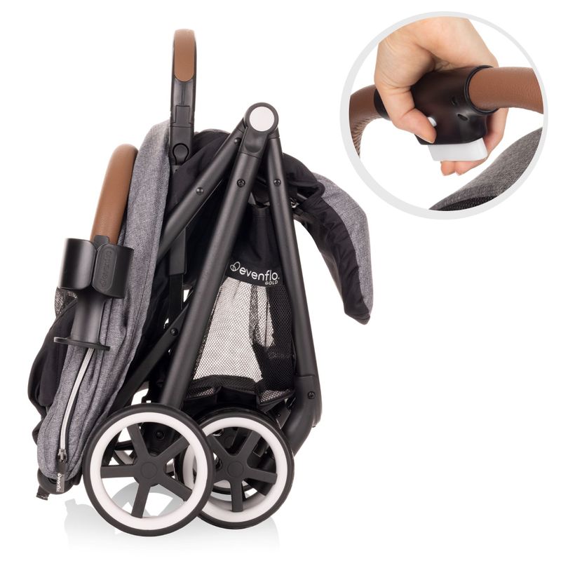 GOLD Otto Self-Folding Lightweight Stroller Moonstone Gray